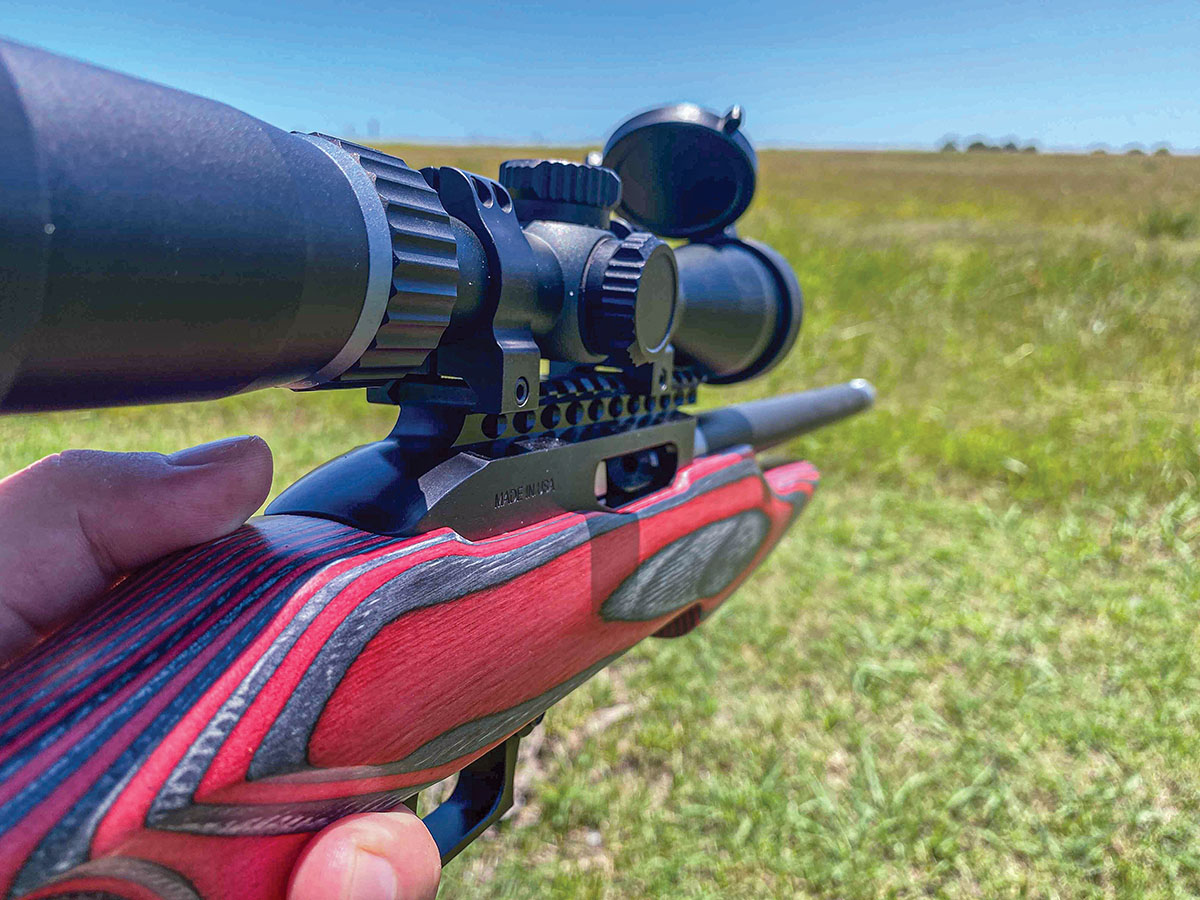 Wes recently picked up this Magnum Research Switchbolt 22 LR and is loving how lightweight it is for rabbit hunting. It takes Ruger 10/22 magazines, which he has plenty of lying in the gun safe.